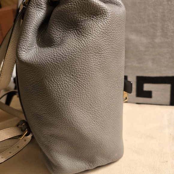 GUC Coach Evie Color Block with Snake Skin Detail Leather Backpack - Picture 4 of 12